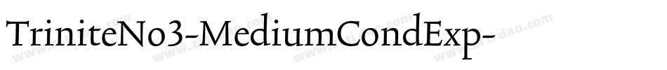 TriniteNo3-MediumCondExp字体转换