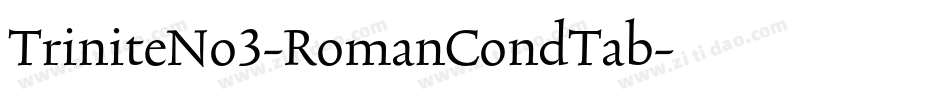 TriniteNo3-RomanCondTab字体转换