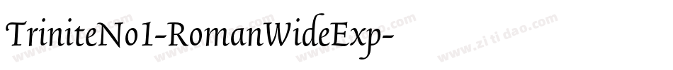 TriniteNo1-RomanWideExp字体转换