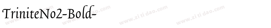 TriniteNo2-Bold字体转换