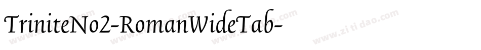 TriniteNo2-RomanWideTab字体转换