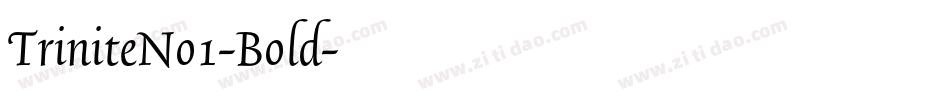 TriniteNo1-Bold字体转换