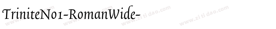 TriniteNo1-RomanWide字体转换