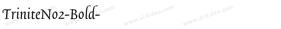 TriniteNo2-Bold字体转换