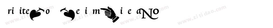 TriniteNo1-MediumWideTab字体转换