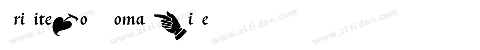 TriniteNo1-RomanWide字体转换