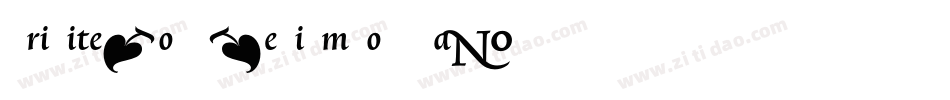 TriniteNo2-MediumCondTab字体转换