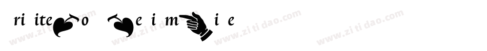 TriniteNo2-MediumWide字体转换