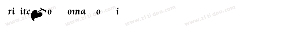 TriniteNo2-RomanCondPi字体转换