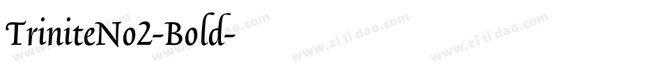 TriniteNo2-Bold字体转换