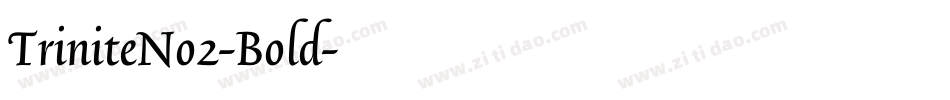 TriniteNo2-Bold字体转换