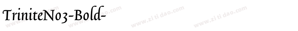 TriniteNo3-Bold字体转换