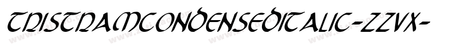 TristramCondensedItalic-zZvX字体转换