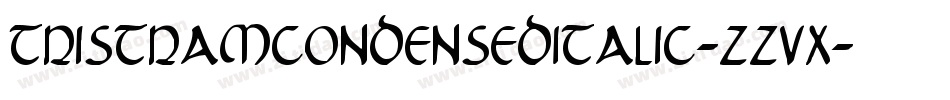 TristramCondensedItalic-zZvX字体转换