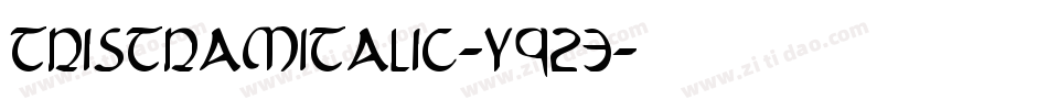 TristramItalic-y923字体转换