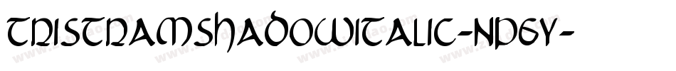 TristramShadowItalic-nP6Y字体转换