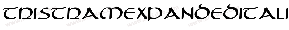 TristramExpandedItalic-6qOx字体转换