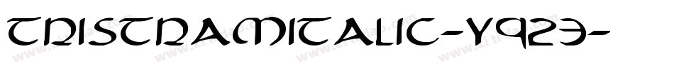 TristramItalic-y923字体转换