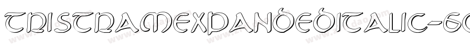 TristramExpandedItalic-6qOx字体转换