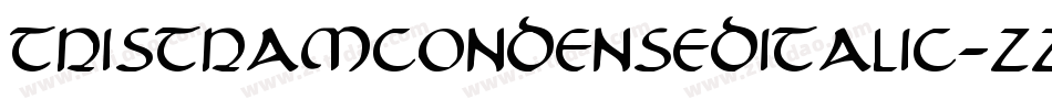 TristramCondensedItalic-zZvX字体转换