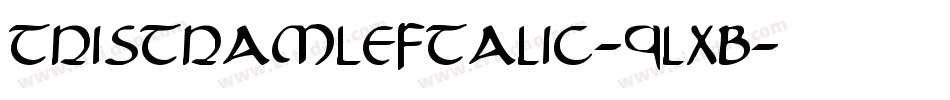 TristramLeftalic-9lxB字体转换