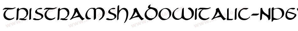 TristramShadowItalic-nP6Y字体转换