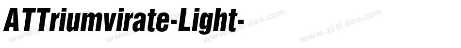 ATTriumvirate-Light字体转换