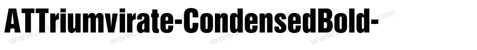 ATTriumvirate-CondensedBold字体转换