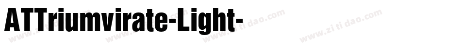 ATTriumvirate-Light字体转换
