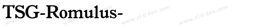 TSG-Romulus字体转换