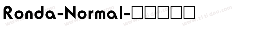 Ronda-Normal字体转换