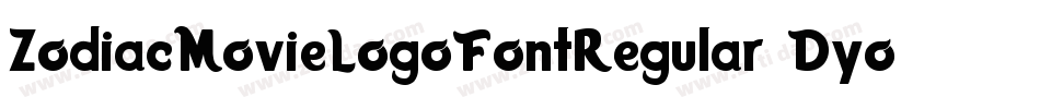 ZodiacMovieLogoFontRegular-Dyo1字体转换