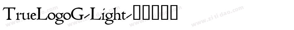 TrueLogoG-Light字体转换