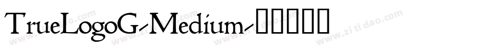 TrueLogoG-Medium字体转换