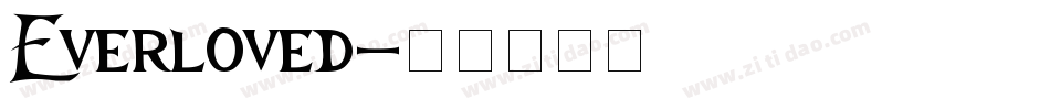 Everloved字体转换