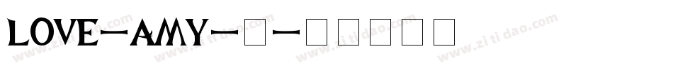 love-amy-1字体转换