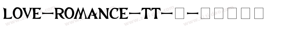 love-romance-tt-2字体转换