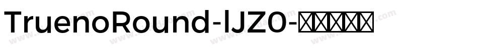 TruenoRound-lJZ0字体转换