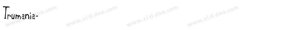 Trumania字体转换