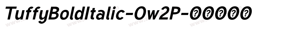 TuffyBoldItalic-Ow2P字体转换