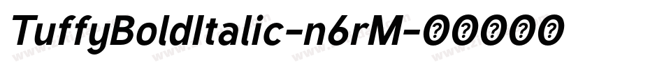 TuffyBoldItalic-n6rM字体转换