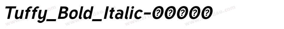 Tuffy_Bold_Italic字体转换