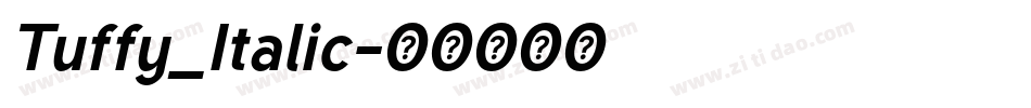 Tuffy_Italic字体转换