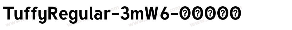 TuffyRegular-3mW6字体转换