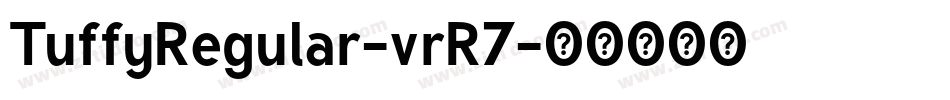 TuffyRegular-vrR7字体转换