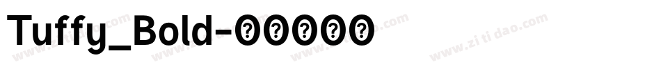 Tuffy_Bold字体转换