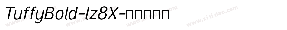 TuffyBold-lz8X字体转换