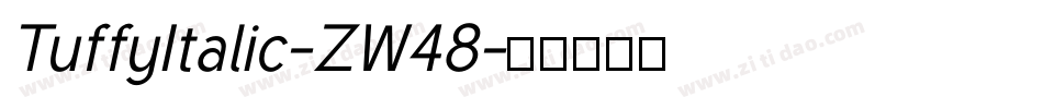 TuffyItalic-ZW48字体转换