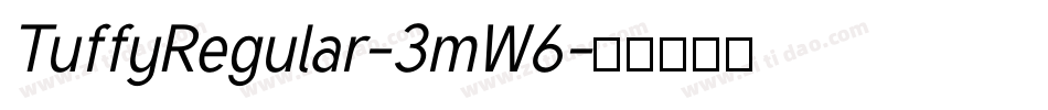 TuffyRegular-3mW6字体转换