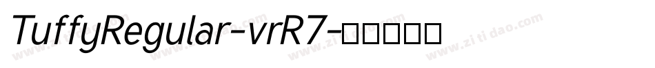 TuffyRegular-vrR7字体转换